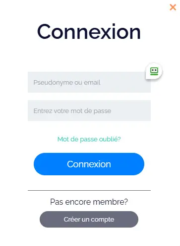 Connexion des membres du FAT PIRATE CASINO